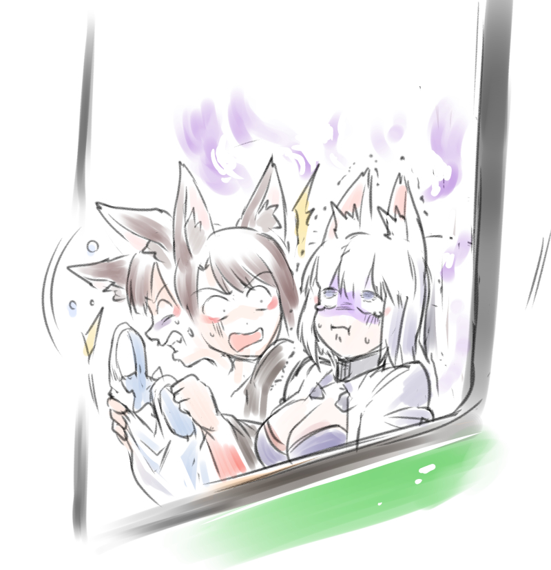 kaga and akagi (azur lane) drawn by steed_(steed_enterprise)