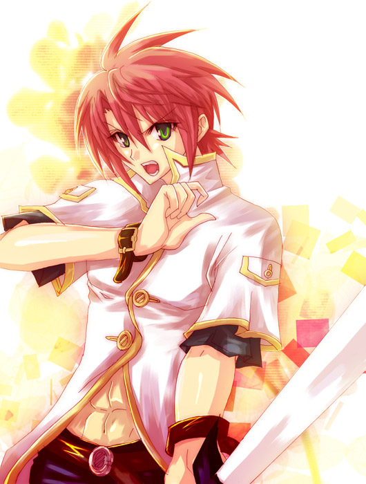luke fon fabre (tales of and 1 more) drawn by isya