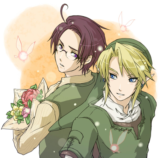 link, austria, and sasanuma akira (the legend of zelda and 2 more) drawn by teru_suzu