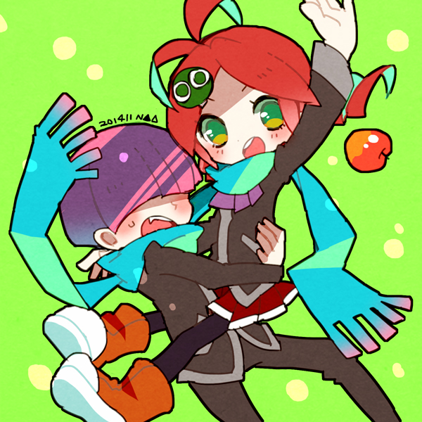 puyo, andou ringo, and sasaki maguro (puyopuyo and 1 more) drawn by 73_(naa)