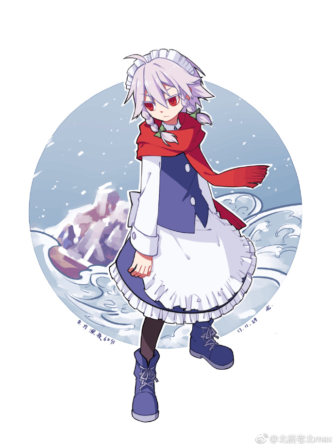 izayoi sakuya (touhou and 1 more) drawn by beichen_xiaobei