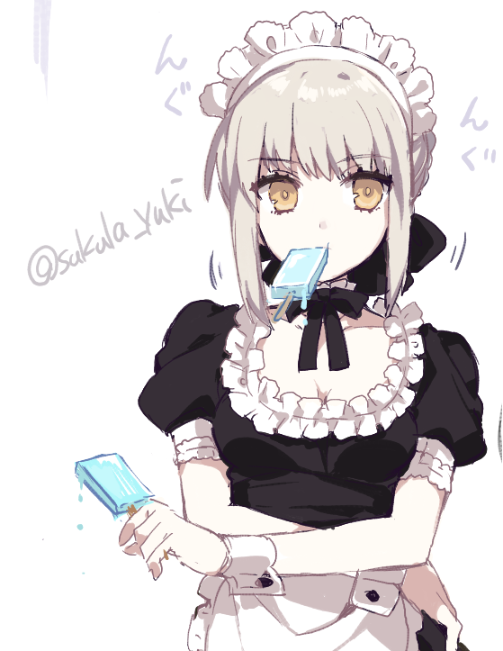 artoria pendragon and saber alter (fate and 2 more) drawn by sakura_yuki_(clochette)