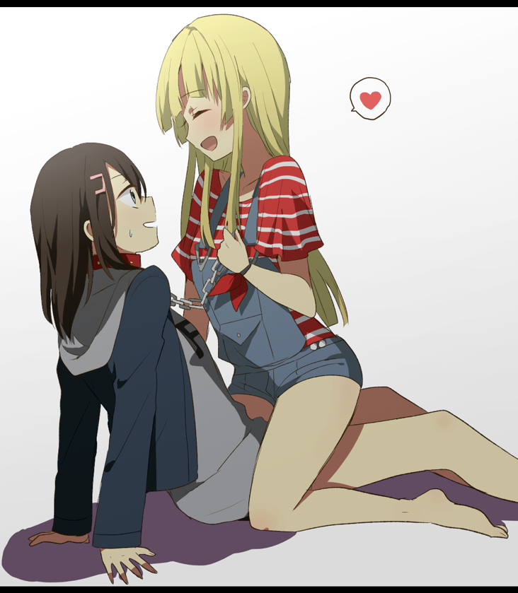 tsurumaki kokoro and okusawa misaki (bang dream!) drawn by harusawa