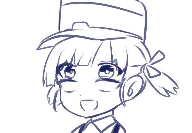 ooshio (kantai collection) drawn by blew_andwhite