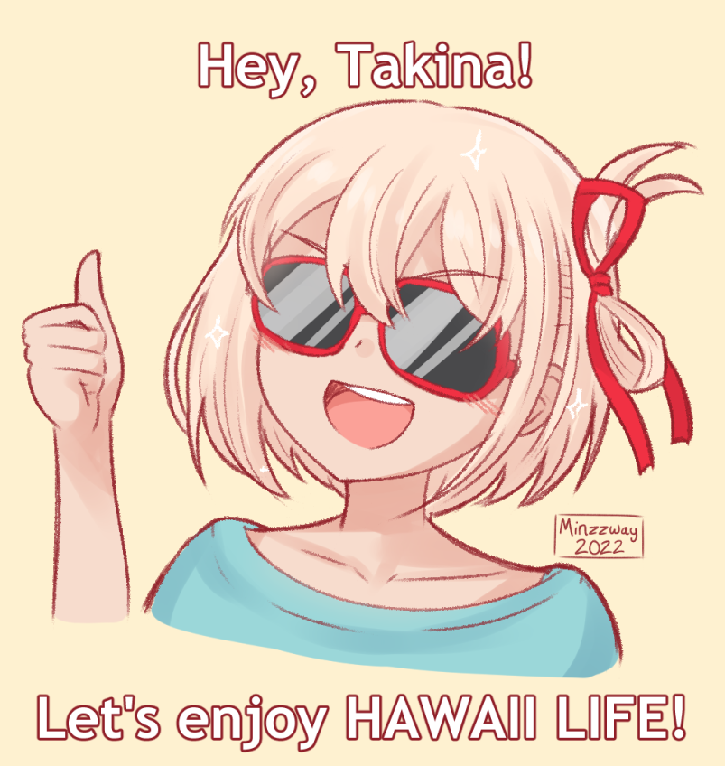 nishikigi chisato (lycoris recoil and 2 more) drawn by minzzway