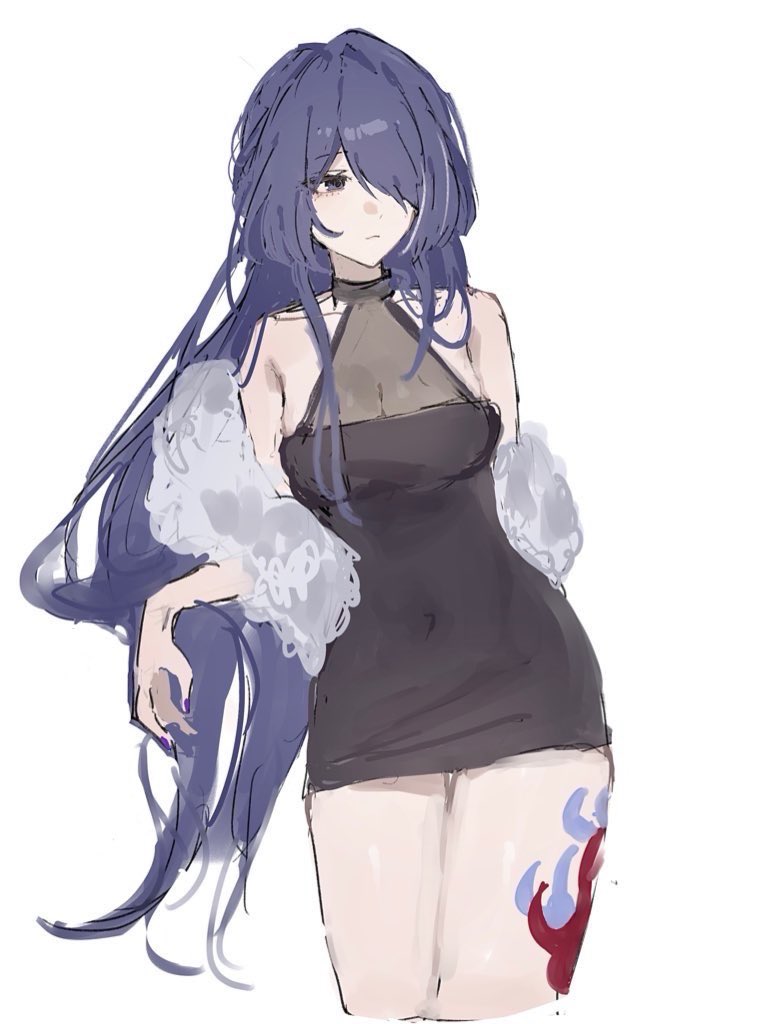 acheron (honkai and 1 more) drawn by rekka_shinai
