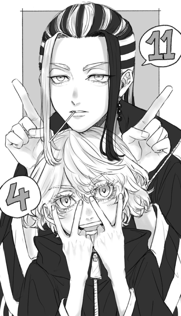 akashi senju and imaushi wakasa (tokyo revengers) drawn by ng15tk