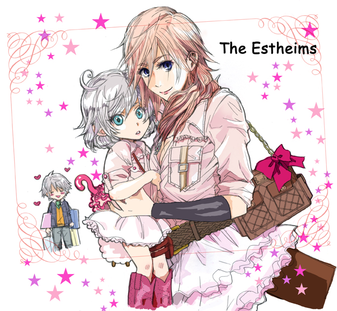 lightning farron and hope estheim (final fantasy and 1 more) drawn by chikori_(chikoym)