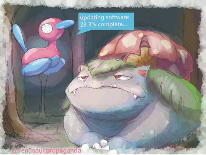 venusaur and porygon2 (pokemon) drawn by venusaur-propaganda