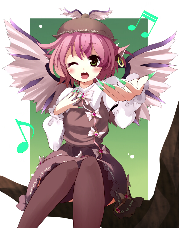 mystia lorelei (touhou) drawn by uruu_gekka