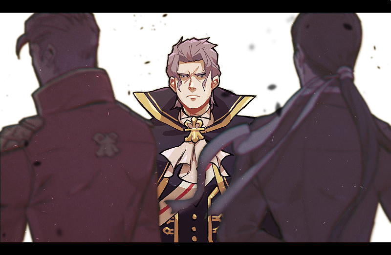 barok van zieks, klint van zieks, and genshin asogi (ace attorney and 2 more) drawn by tamami