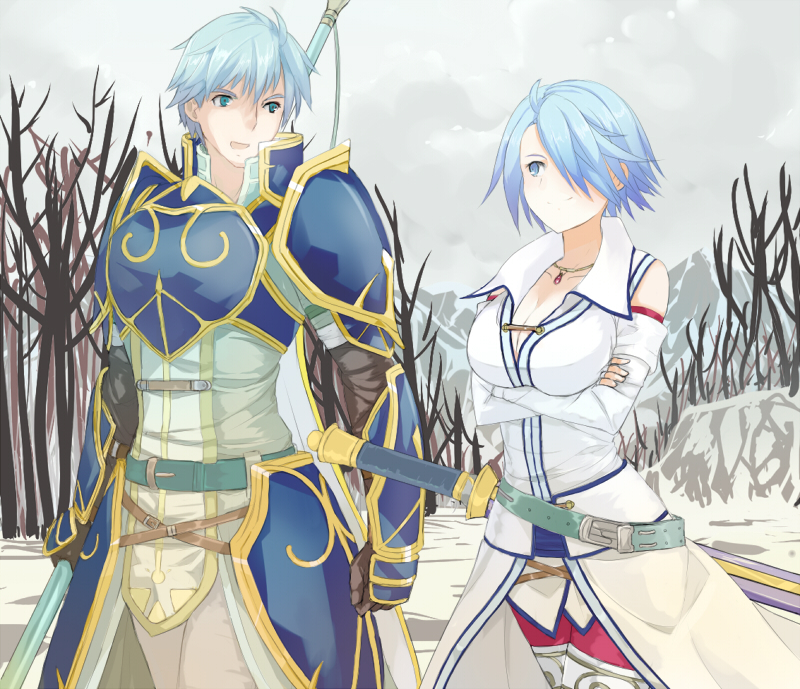 lucia and geoffrey (fire emblem and 1 more) drawn by shiina_maru