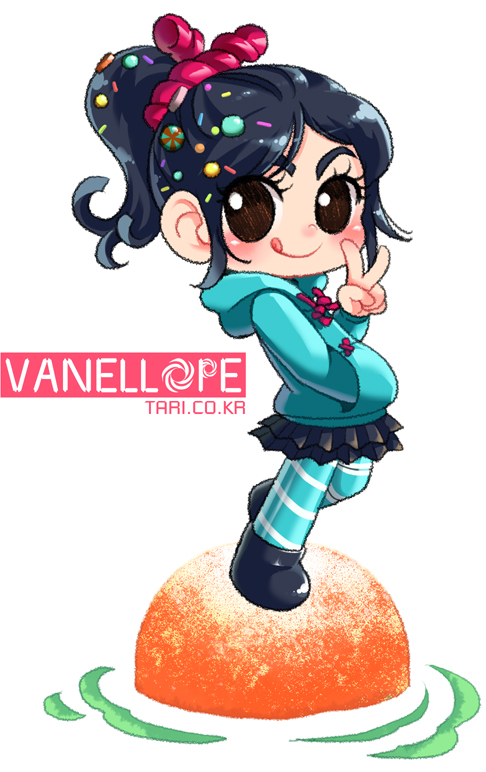 vanellope von schweetz (wreck-it ralph) drawn by tari