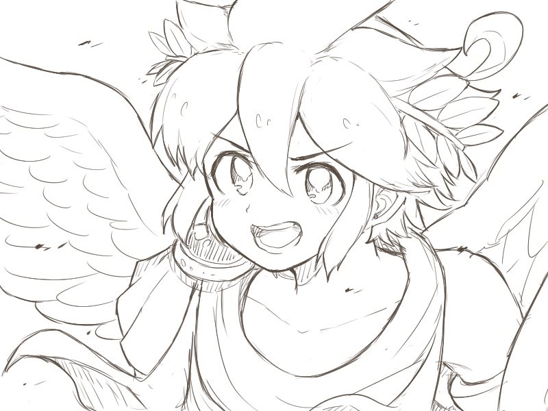 pit (kid icarus and 1 more) drawn by waffuum