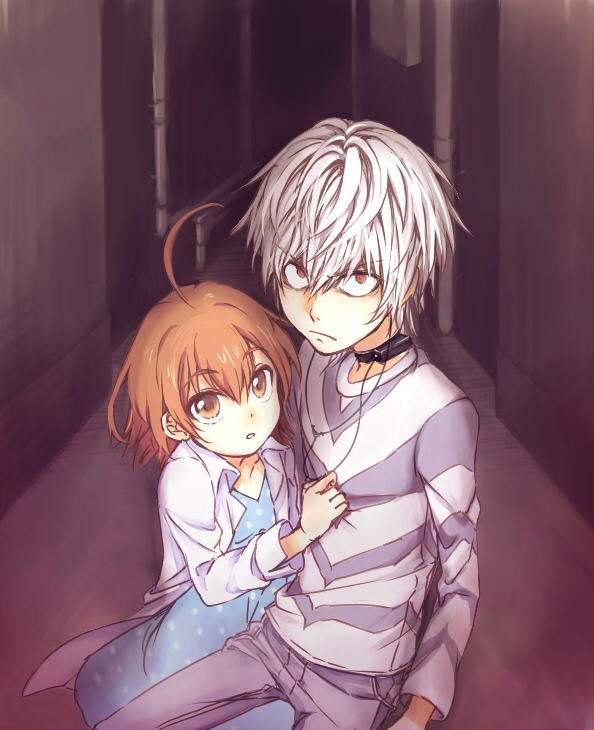 accelerator and last order (toaru majutsu no index) drawn by yamano_(151515)