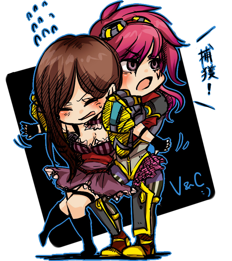 vi and caitlyn (league of legends) drawn by otani_(kota12ro08)
