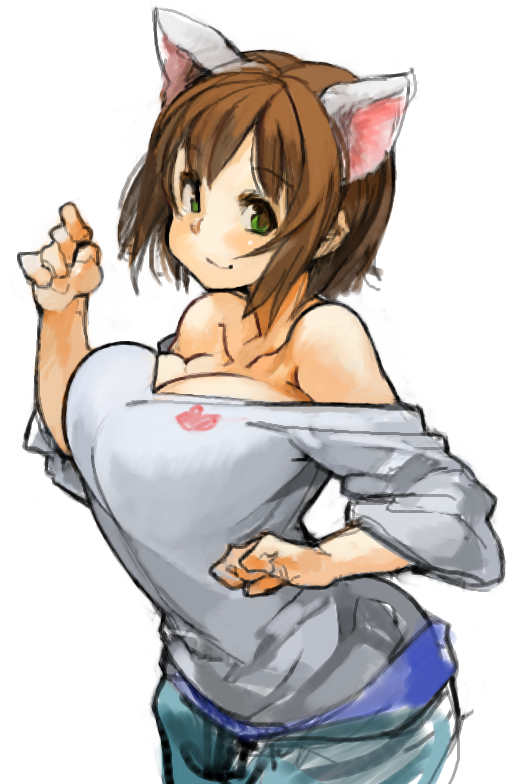 maekawa miku (idolmaster and 1 more) drawn by sachito
