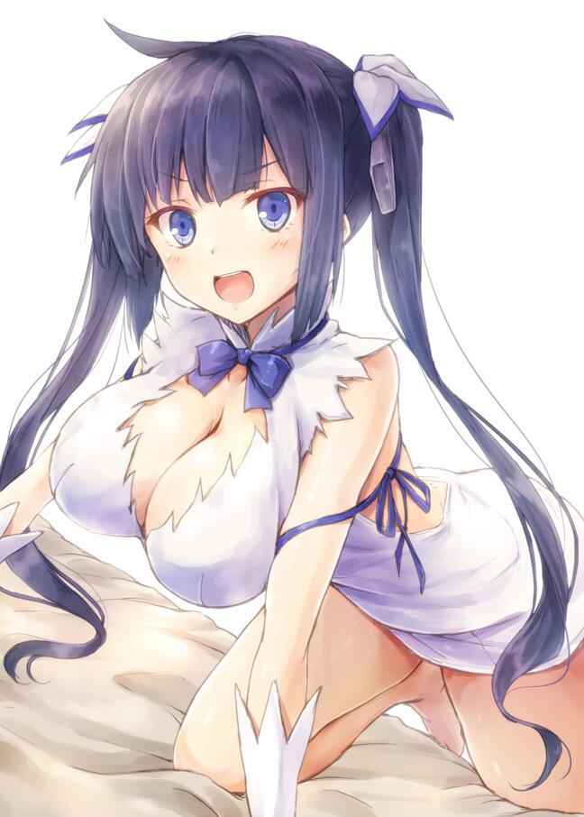 hestia (dungeon ni deai wo motomeru no wa machigatteiru darou ka) drawn by suien