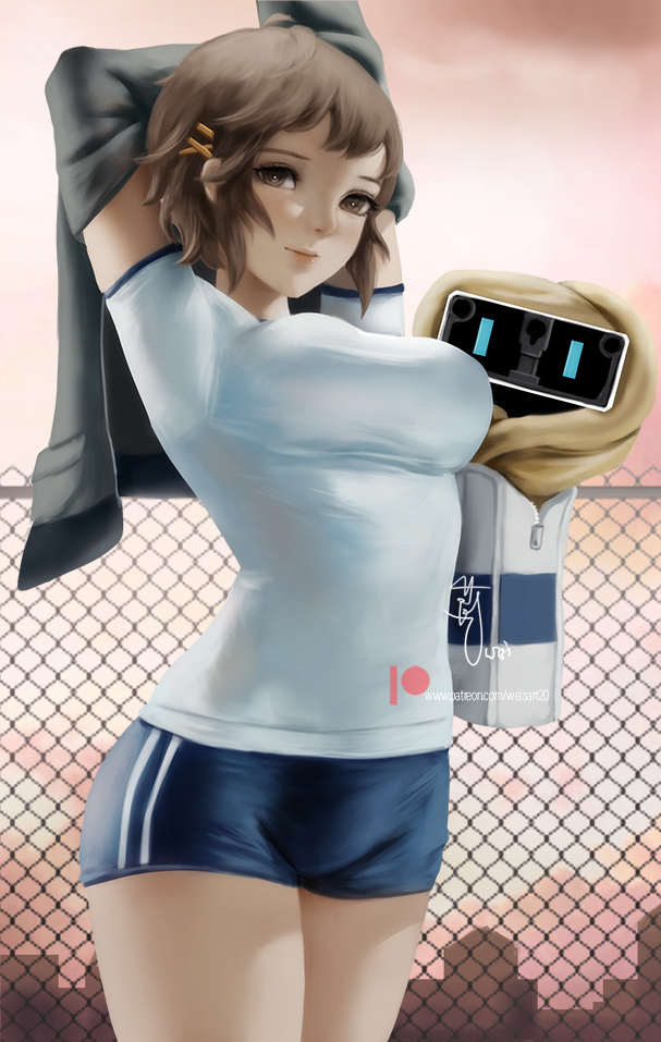 minami natsuno and bj (juusan kihei bouei ken) drawn by wei_(promise_0820)
