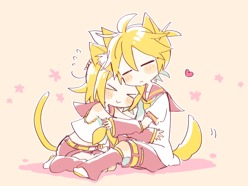 kagamine rin and kagamine len (vocaloid) drawn by suzumi_(fallxalice)