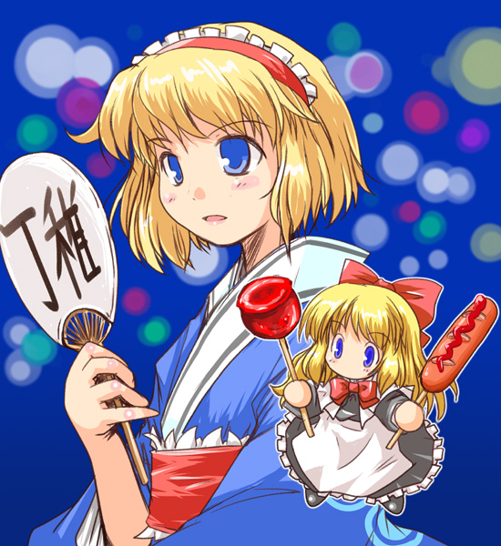 alice margatroid and shanghai doll (touhou) drawn by kanoe_soushi