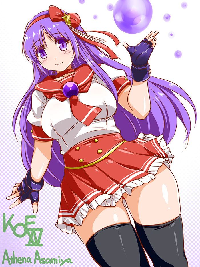 asamiya athena (the king of fighters and 1 more) drawn by yukitaka