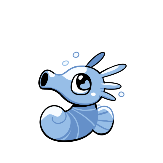 horsea (pokemon and 1 more) drawn by rumwik