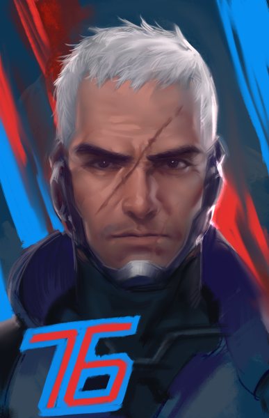 soldier: 76 (overwatch and 1 more) drawn by dopey_(dopq)