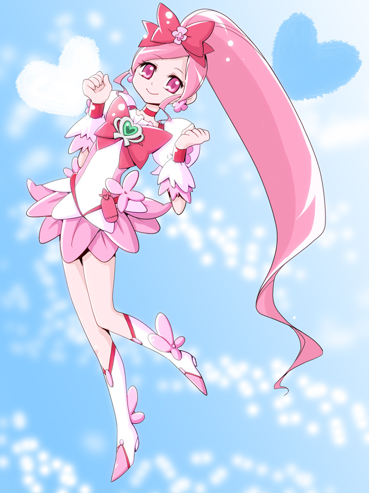 hanasaki tsubomi and cure blossom (precure and 1 more) drawn by kobayakawa_nyaam