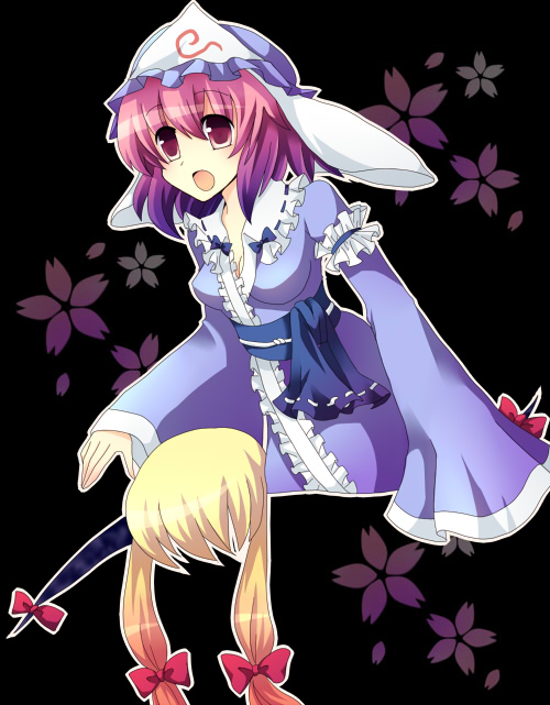 yakumo yukari and saigyouji yuyuko (touhou) drawn by mikage_natsu