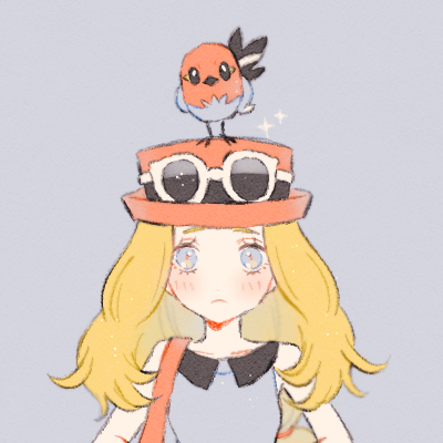 serena and fletchling (pokemon and 1 more) drawn by ryokuno_green