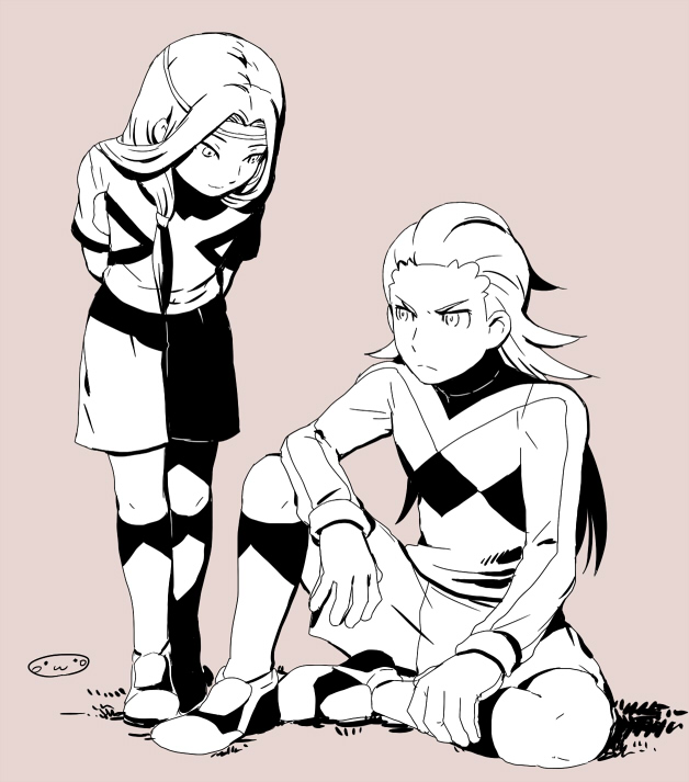 kurosaki makoto and senguuji yamato (inazuma eleven and 2 more) drawn by mizuhara_aki