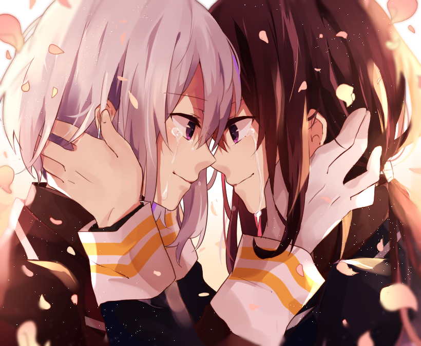 namazuo toushirou and honebami toushirou (touken ranbu) drawn by goroo_(eneosu)