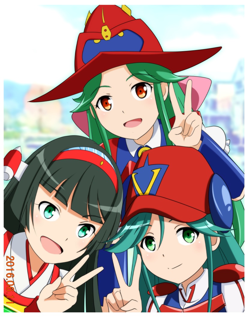 daimo-kun, volte-san, and v-chan (choudenji robo combattler v and 3 more) drawn by shigoto_manblue