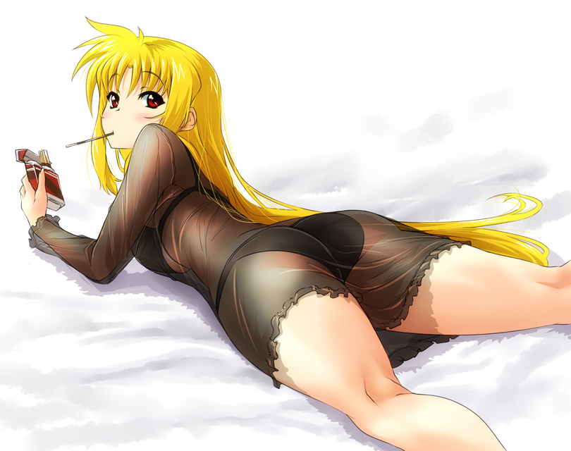 fate testarossa (lyrical nanoha and 1 more) drawn by nekomamire