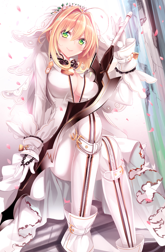 nero claudius (fate and 2 more) drawn by haruka_natsuki
