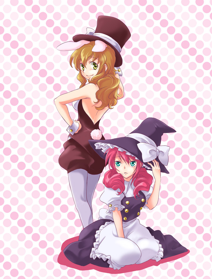 kirisame marisa, feldt grace, and christina sierra (touhou and 2 more) drawn by kinutarou