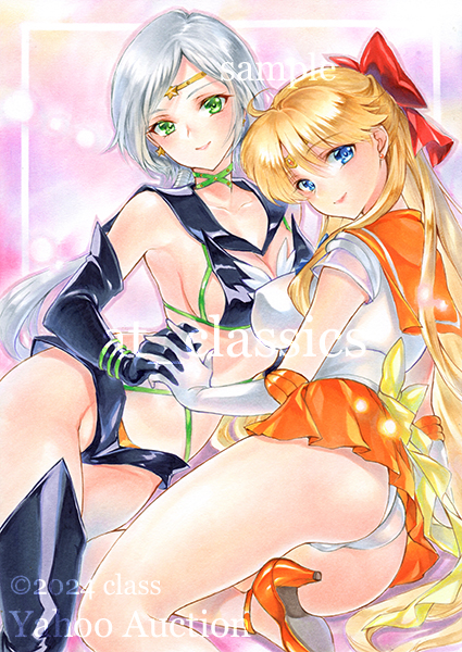 aino minako, sailor venus, yaten kou, and sailor star healer (bishoujo senshi sailor moon and 1 more) drawn by at_classics