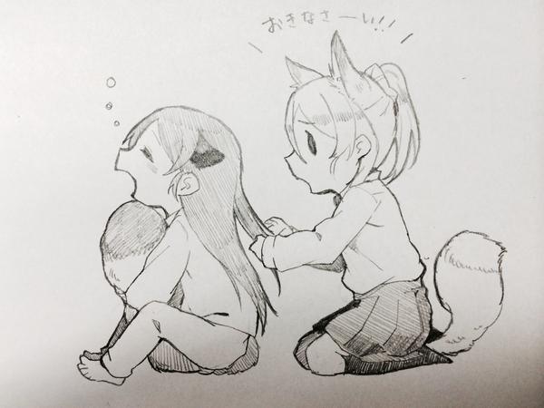 tojo nozomi and ayase eli (love live! and 1 more) drawn by hamada_(super_tachioyogi_kyousou)