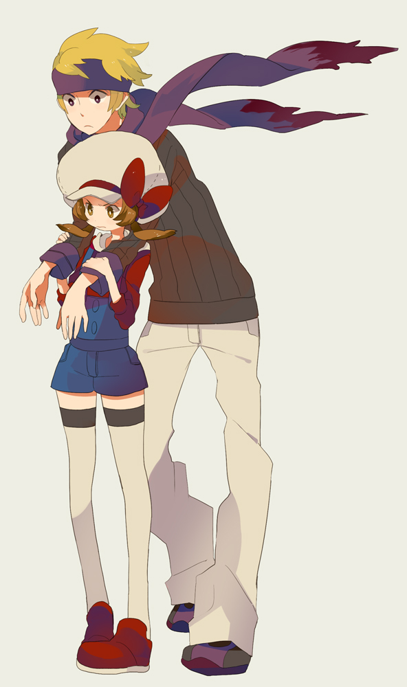 lyra and morty (pokemon and 1 more) drawn by hagiko