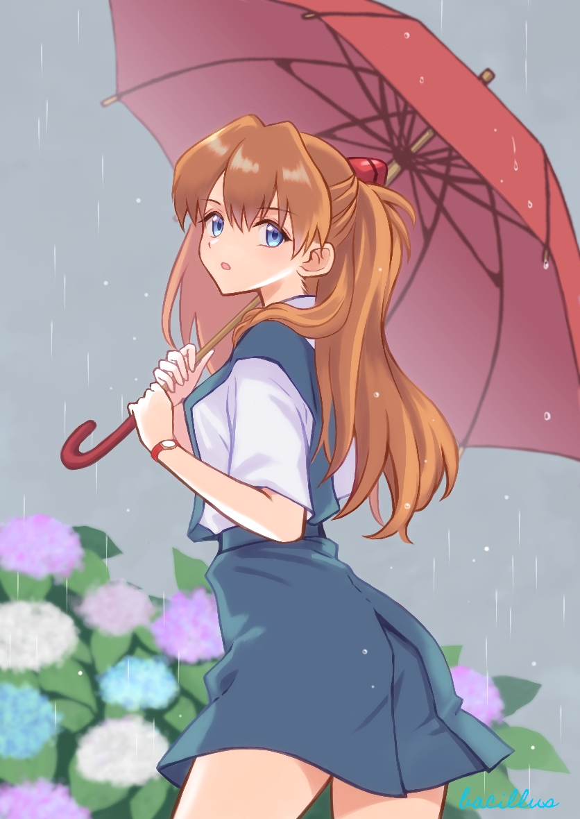 souryuu asuka langley (neon genesis evangelion) drawn by bacillus