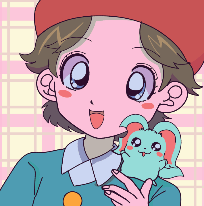 adeleine, elfilin, and ribbon (kirby and 1 more) drawn by ni_re