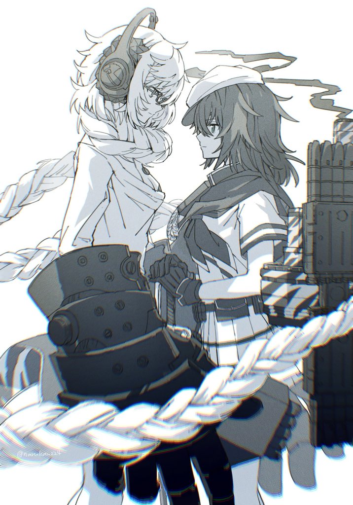 kiso, kiso kai ni, and supply depot princess (kantai collection) drawn by narukan