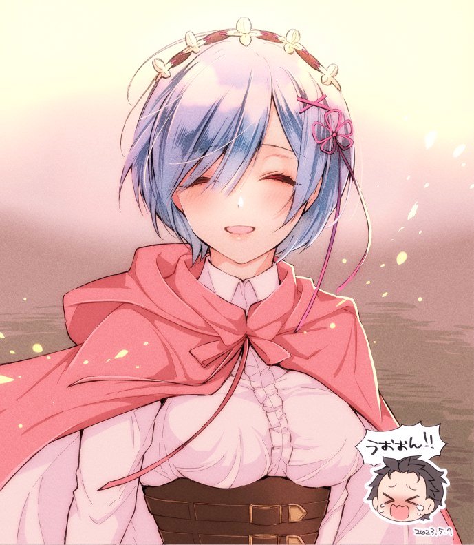 rem and natsuki subaru (re:zero kara hajimeru isekai seikatsu) drawn by buu_(buu02)