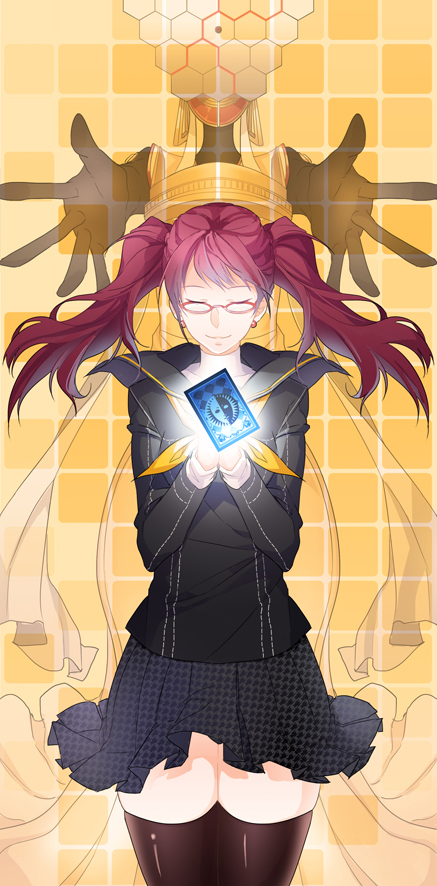 kujikawa rise and himiko (persona and 1 more) drawn by aile_(crossroads)