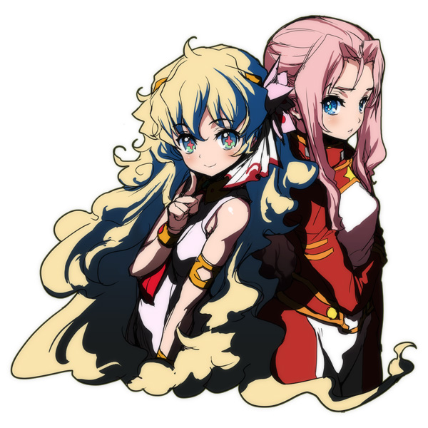 nia teppelin and darry adai (tengen toppa gurren lagann) drawn by akaga_hirotaka