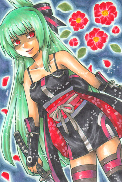 kanzaki saya (bemani and 1 more) drawn by hachiko_(murasaki_no_neko)