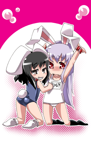 reisen udongein inaba and inaba tewi (touhou) drawn by gengorou