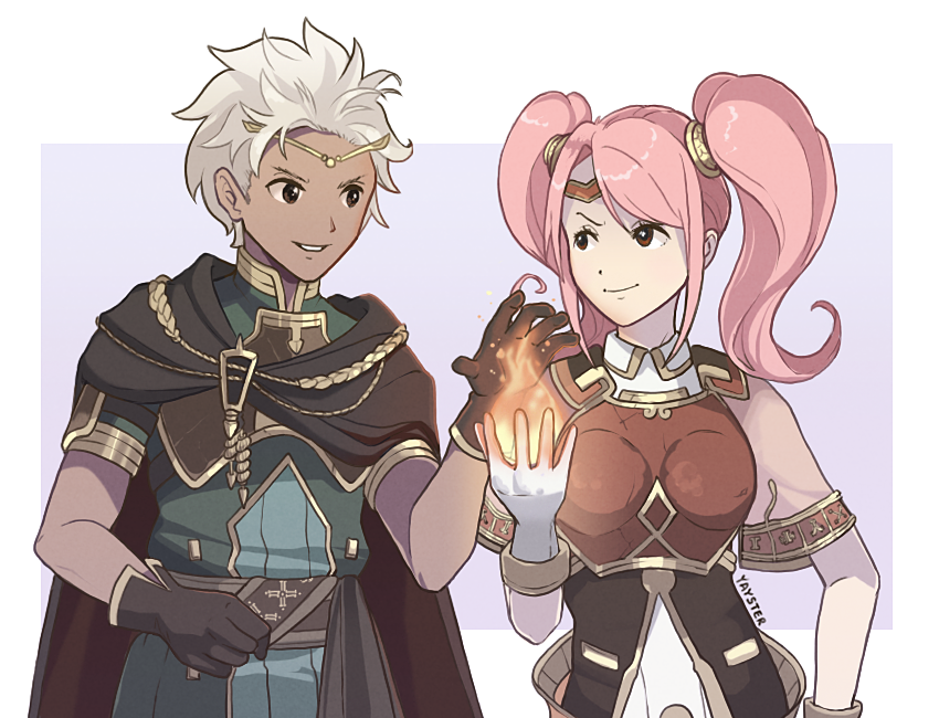 mae and boey (fire emblem and 2 more) drawn by yayster