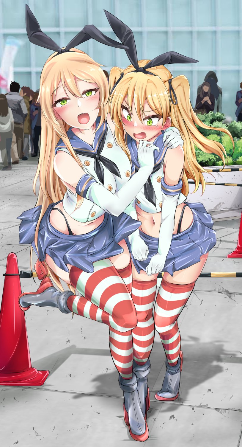 shimakaze (original and 1 more) drawn by drawing_nk